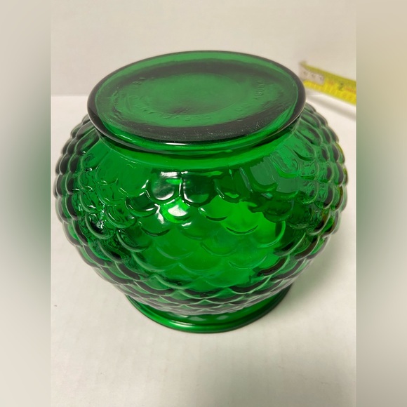 Vintage Emerald Green Glass Bowl/Vase/Planter - Picture 2 of 5